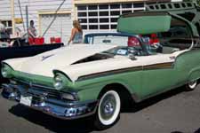1957 Ford Fairlane Painted Original Colonial White #M0524 and Cumberland Green #M0755